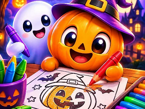 Easy Halloween Coloring Quest