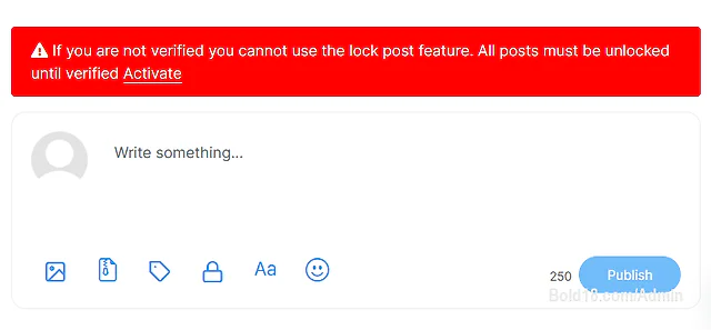 Fixed a bug on the website that would allow people who have not yet verified to use the post feature which was resulting in t